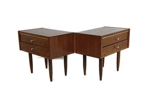 Pair funky wooden nightstands - funky,